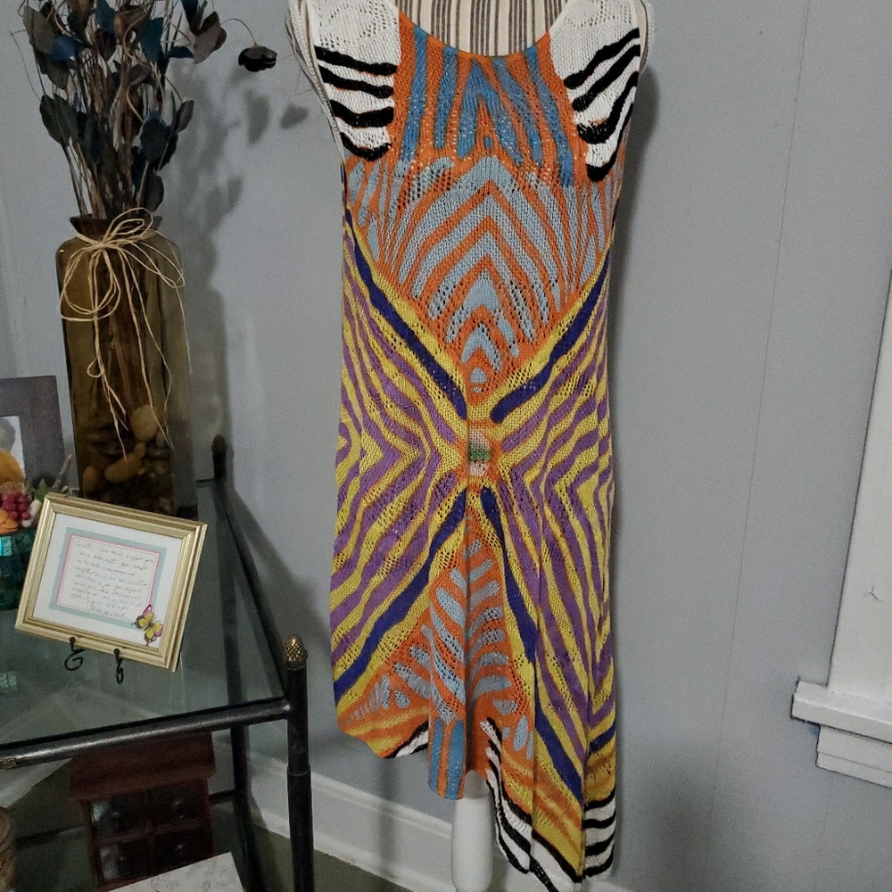 Knit Dress with Asymmetrical Hemline